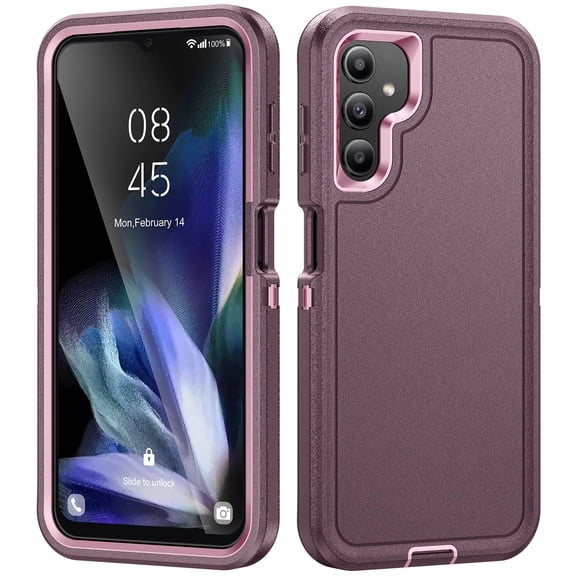 for Samsung Galaxy A36 5G Rugged Case, Triple-Layers [Military Grade Protection] Anti-Scratch Phone Cover Shockproof Heavy Duty Durable Case for Samsung Galaxy A36 5G, Purple