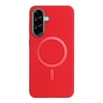 thumbnail image 1 of for Samsung Galaxy A36 5G Strong Magnetic Case Compatible with Mag-Safe, Luxury Elegant PU Leather TPU Bumper Shockproof Protective Slim Magnetic Phone Cover for Samsung Galaxy A36 5G, Red, 1 of 6