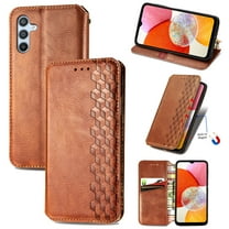for Samsung Galaxy A36 5G Wallet Case with RFID Blocking Credit Card Holder, PU Leather Magnetic Closure Flip Kickstand Shockproof Cover Women Men For Samsung Galaxy A36 5G Phone case,Brown