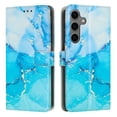 thumbnail image 1 of for Samsung Galaxy A36 5G Wallet Case for Women Girls, Marble Pattern PU Leather Flip Cover with Card Holder Kickstand Strap, Shockproof Protective Phone Case for Samsung Galaxy A36 5G, Blue, 1 of 10