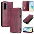thumbnail image 1 of for Samsung Galaxy A36 5G Wallet Rugged Case, Premium PU Leather RFID Blocking Card Slots Kickstand Classic Full Body Protection Magnetic Function Durable Phone Cover for A36 5G, Winered, 1 of 9