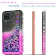 thumbnail image 1 of Samsung Galaxy A41 5G Case,  Liquid Floating Glitter Quicksand Bling with Spot Diamond Cover - Black/Pink, 1 of 6