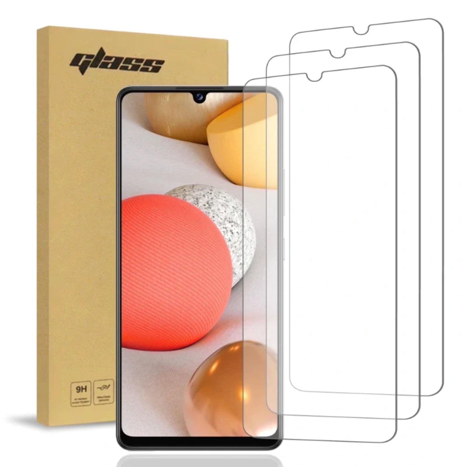 Protezione Schermo In Vetro Temperato Rome Tech 2.5D Per Samsung Galaxy A53 5G. Confezione Da 3 Pezzi.