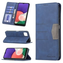 for Samsung Galaxy A42 5G Case, Flip Folio Wallet Cover Slim Premium PU Leather Case ID Credit Card Slots Stand Kickstand Holder Closure TPU Shockproof Phone Case for Samsung Galaxy A42 5G,Blue