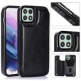thumbnail image 1 of For Samsung Galaxy A42 5G Wallet Case with Card Holder, Premium PU Leather Kickstand Credit Card Slots Case,[RFID Blocking] Double Magnetic Clasp Back Flip Durable Shockproof Cover, Black, 1 of 8