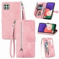 thumbnail image 1 of for Samsung Galaxy A42 5G Wallet Case, [Flower Embossed] Premium PU Leather Wallet Flip Protective Phone Case Cover with Card Slots and Stand with Wrist Strap for Samsung Galaxy A42 5G 6.6",Pink, 1 of 11