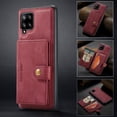 thumbnail image 1 of For Samsung Galaxy A42 Case 5G, Wallet with Detachable Magnetic Card Pockets,fit Car Mount, 2 in 1 Durable PU Leather Money Card Sleeve Kickstand Shockproof Protection Back Flip Cover - Red, 1 of 8
