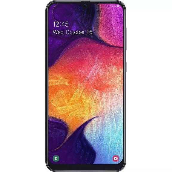 (Open Box) Samsung Galaxy A50 6.4" 64GB ROM 4GB RAM Midnight Black LTE Prepaid Simple Mobile SMSAS506DGSCNP