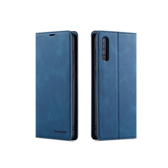 Samsung Galaxy A50 / A50S / A30S Case, Premium PU Leather Cover TPU Bumper with Card Holder Kickstand Hidden Magnetic Shockproof Flip Wallet Case