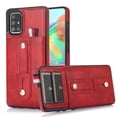 thumbnail image 1 of for Samsung Galaxy A51 4G Case Wallet with Slide Credit Card Holder, Flip Premium PU Leather Hidden Kickstand Classic Retro Heavy Duty Protective Cover for Samsung Galaxy A51 4G,Red, 1 of 8