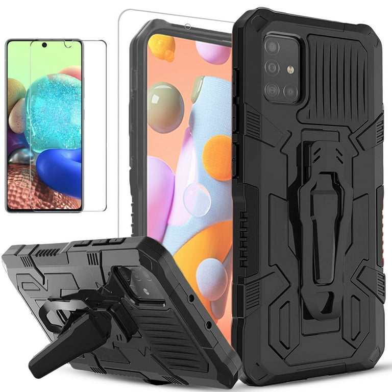 Circlemalls Samsung Galaxy A51 5G Case, Black, Dual Layer Cover - Main Image