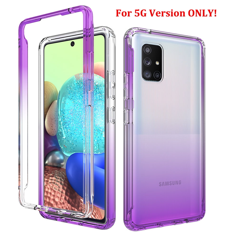 Samsung Galaxy A51 5G Case (NOT FOR 51 4G Version), Rosebono Full-Body  Rugged Ultra Transparency Hybrid Protective Case With Built-in Screen  Protector
