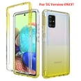 thumbnail image 1 of Samsung Galaxy A51 5G Case (NOT FOR 51 4G Version), Rosebono Full-Body Rugged Ultra Transparency Hybrid Protective Case With Built-in Screen Protector for Samsung Galaxy A51 5G (Yellow), 1 of 5