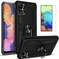 thumbnail image 1 of Samsung Galaxy A51 5G Case, With [Tempered Glass Screen Protector Included], STARSHOP Drop Protection Ring Kickstand Cover- Black, 1 of 7