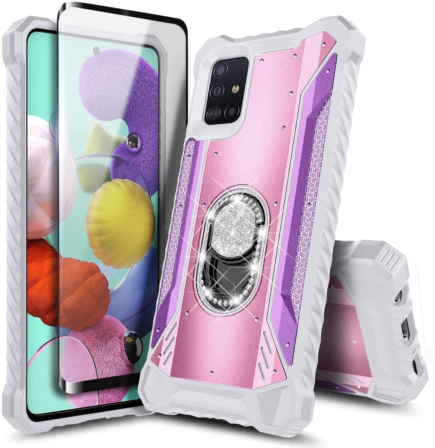 Protector Tempered Amazon A51 Samsung Phone Case Slim Hybrid Phone