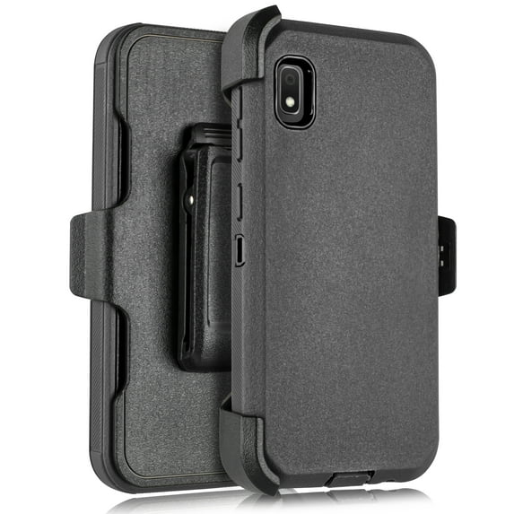 for Samsung Galaxy A51 5G (NOT FIT A51 4G) Phone Case Dual Layer Full-Body Rugged Clear Back Case Drop Resistant Shockproof Case with Built In Screen Protector Black