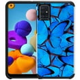 thumbnail image 1 of Samsung Galaxy A51 Case - Colorful Design Hybrid Armor Case Shockproof Dual Layer Protective Phone Cover - Blue Butterfly, 1 of 2