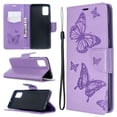 thumbnail image 1 of Samsung Galaxy A51 Case, Dteck Embossed Butterfly PU Leather Magnetic Flip Wallet Case Built-in Card Holder with Wrist Strap Stand Cover For Samsung Galaxy A51 (Not fit A50), Purple, 1 of 4