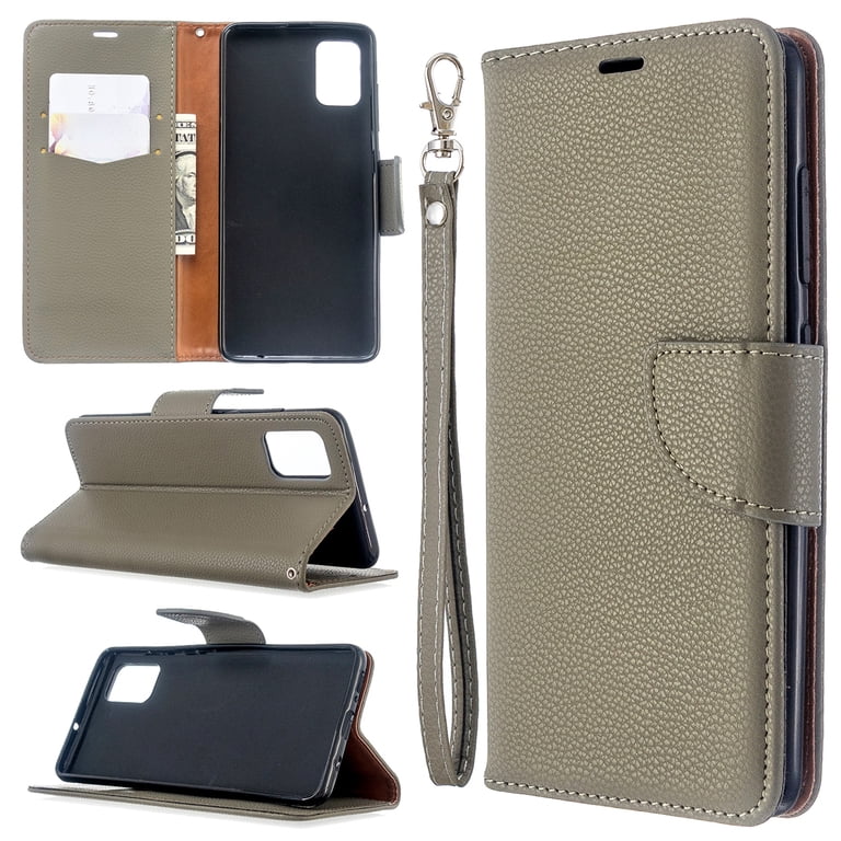 Samsung Galaxy A51 Case, Dteck Litchi Pattern PU Leather Magnetic