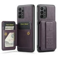 thumbnail image 1 of for Samsung Galaxy A52 5G/4G Wallet Case with RFID Blocking Credit Card Holder, PU Leather Folio Flip Kickstand Handle Wrist Strap Shockproof Cover Women Men for Samsung A52 5G/4G Phone Case,Purple, 1 of 9