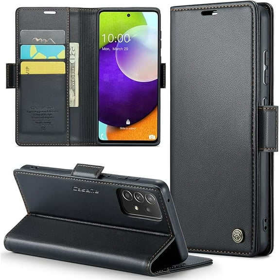 Samsung Galaxy A52 5G/A52s 5G Wallet Case with [RFID Blocking] Card Holder Magnetic Kickstand,Leather Flip Protective Case Wallet for Samsung Galaxy A52 5G/A52s 5G 6.5 Inch