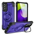 thumbnail image 1 of for Samsung Galaxy A52 5G Armor Case with Kickstand, Luxury Military-Grade Drop Protection Heavy Duty Magnetic Phone Case, Compatible with MagSafe Accessories, for Samsung Galaxy A52 5G - Purple, 1 of 7