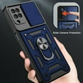 thumbnail image 1 of Samsung Galaxy A52 5G Case, Galaxy A52 Case, Dteck [Military-Grade] [360 Ring Kickstand & Slide Camera Protector] Hybird Impact-Resistant Bumpers Cover Phone Case, Blue, 1 of 9
