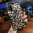 thumbnail image 1 of for Samsung Galaxy A52 5G Case,Luxury Design Cute Glitter Bling Sparkly Leopard Print Square Protection Corner Soft Trunk Cover for Man Women Girl Phone Skin,Pink, 1 of 8