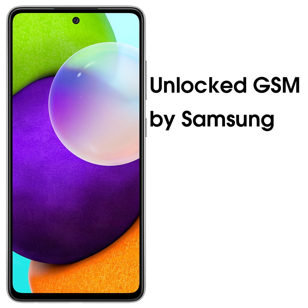 Samsung Galaxy A52 A525F 128GB Unlocked GSM Android Smartphone (International Variant/US Compatible LTE) - Black