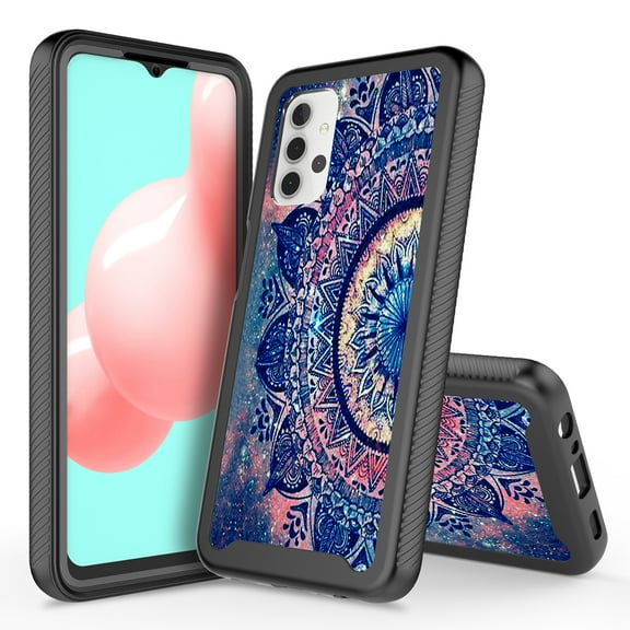 Samsung Galaxy A52 Case, Rosebono Hybrid Graphic Design Pattern Hard Back Pannel Cover Case For Samsung Galaxy A52 (Mandala)