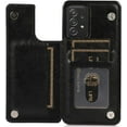 thumbnail image 1 of for Samsung Galaxy A52 Wallet Case with Card Holder,PU Leather Kickstand Card Slots Case Double Magnetic Clasp Durable Shockproof Cover for Samsung Galaxy A52 5G 6.5" Black-SK, 1 of 11