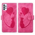 thumbnail image 1 of For Samsung Galaxy A53 5G 6.5" Cat Patterned Embossed Strong Magnetic Attachment/Closure, Card Slots/Pocket, PU Leather Flip Wallet Case ﻿,Pink,For Galaxy A53 5G, 1 of 8