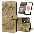 thumbnail image 1 of for Samsung Galaxy A53 5G Case, Flower Embossed PU Leather Shockproof Magnetic Flip Cover Card Holders Wallet Purse Phone Case for Samsung Galaxy A53 5G [6.5 Inch], Brown, 1 of 6