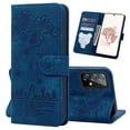 thumbnail image 1 of for Samsung Galaxy A53 5G Case, Flower Embossed PU Leather Shockproof Magnetic Flip Cover Card Holders Wallet Purse Phone Case for Samsung Galaxy A53 5G [6.5 Inch], Blue, 1 of 6