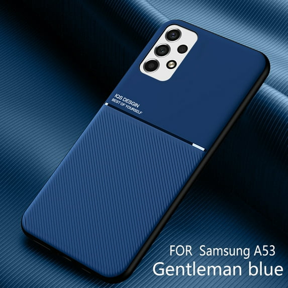 for Samsung Galaxy A53 5G Case, Luxury Ultra Slim with Magnetic Matte Dual Layer Shockproof Bumper Frame Drop Protection Hybrid Phone Case Cover for Samsung Galaxy A53 5G,Blue