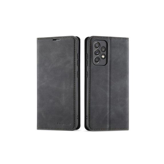 Samsung Galaxy A53 5G Case, Premium PU Leather Cover TPU Bumper with Card Holder Kickstand Hidden Magnetic Shockproof Flip Wallet Case