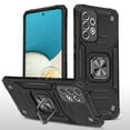 thumbnail image 1 of Samsung Galaxy A53 5G Case, Rosebono Hybrid Slim Colorful Armor Cover Case With Adjustable Integrated 360 Degree Rotating Ring Kickstand For Samsung Galaxy A53 5G (Black), 1 of 6