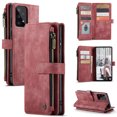 thumbnail image 1 of for Samsung Galaxy A53 5G Case, Wallet Case with Card Holder Kickstand Magnetic Zipper Pocket Lanyard Strap Wristlet,Leather Flip Case Wallet for Samsung Galaxy A53 5G 6.5 Inch,Red, 1 of 6