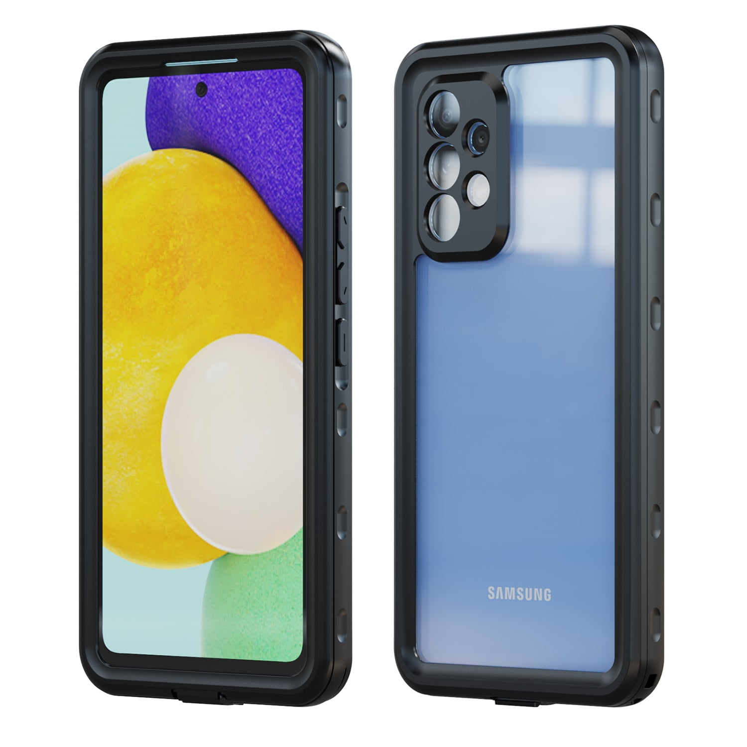 for Samsung Galaxy A53 5G Case Waterproof,Galaxy A53 5G Case [Built-in Screen & Lens Protector][Military Grade Shockproof][IP68 Underwater][Real 360°]Full Body Rugged Samsung A53 5G Case, Black