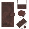 thumbnail image 1 of for Samsung Galaxy A53 5G Crossbody Wallet Case with Card Holder, Flip Folio Book Style Leather Shockproof Protective Phone Cover with Shoulder Strap/Lanyard for Samsung Galaxy A53 5G, Brown, 1 of 9