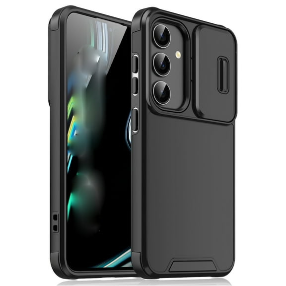 for Samsung Galaxy A53 5G Phone Case: Shockproof Protective Rugged Phone Cover with Camera Lens Slide | Drop Proof Military-Grade Protection TPU Hybrid Bumper Cases for Samsung Galaxy A53 5G,Black