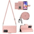 thumbnail image 1 of for Samsung Galaxy A53 5G Wallet Case, Elegant Card Holder Cash Slot PU Leather Kickstand Shoulder Strap Shockproof Protective Flip Women Girls Case Cover for Samsung Galaxy A53 5G, Coralpink, 1 of 6