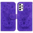 thumbnail image 1 of For Samsung Galaxy A53 5G Wallet Case, TECH CIRCLE Flower Embossed Premium PU Leather Flip Stand Card Slots Magnetic Closure Wristlet Case for Samsung A53 5G 6.5", Purple, 1 of 6