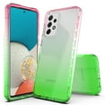 thumbnail image 1 of Samsung Galaxy A53 Case, Rosebono Hybrid Gradient Transparent Soft TPU Clear Skin Cover Case For Samsung Galaxy A53 (Red/Green), 1 of 5