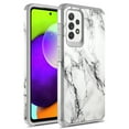 thumbnail image 1 of Rosebono Shockproof Marble Hard Cell Phone Case for Samsung Galaxy A53, White, 1 of 5
