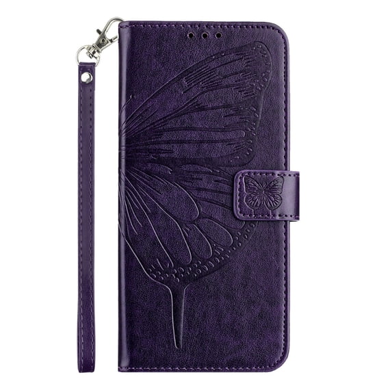 for Samsung Galaxy A530 Phone Case Wallet Protective Case leather Cover with magnetic closed cDark Purpleit card slot shockproof protection phone case