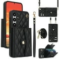 thumbnail image 1 of for Samsung Galaxy A54 5G Back Case, Luxury Ultra Slim Shockproof PU Leather Card Slots Kickstand Magnetic Snap Shoulder Strap & Wristlet RFID Blocking Cover for Samsung Galaxy A54 5G, Black, 1 of 9