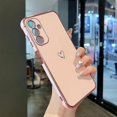thumbnail image 1 of Samsung Galaxy A54 5G Case,Cute Plating Edge Love Hearts Pattern with Camera Lens Protection Phone Cover for Galaxy A54 6.4",Pink, 1 of 7