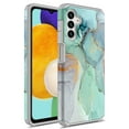 thumbnail image 1 of Rosebono Slim Hybrid Shockproof Hard Cover Cell Phone Case for Samsung Galaxy A54 5G, Green Marble, 1 of 4
