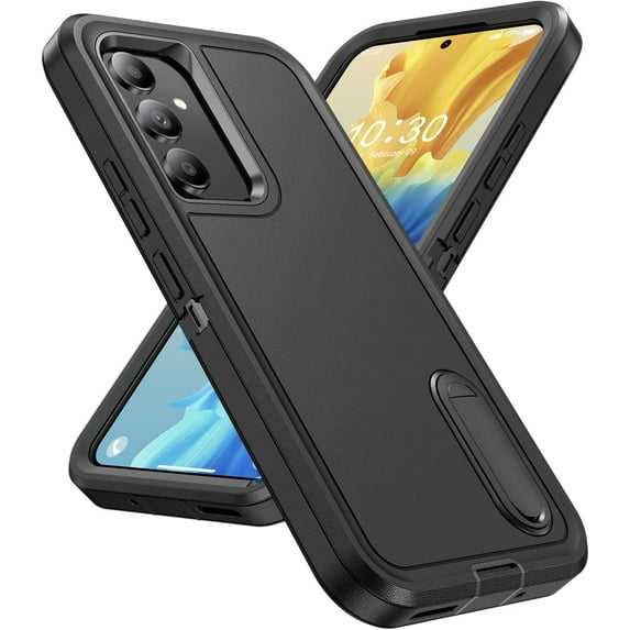 for Samsung Galaxy A54 5G Case, Samsung A54 5G Phone Case with Built in Kickstand, Shockproof/Dustproof/Drop Proof Military Grade Protective Cover for Galaxy A54 5G,Black